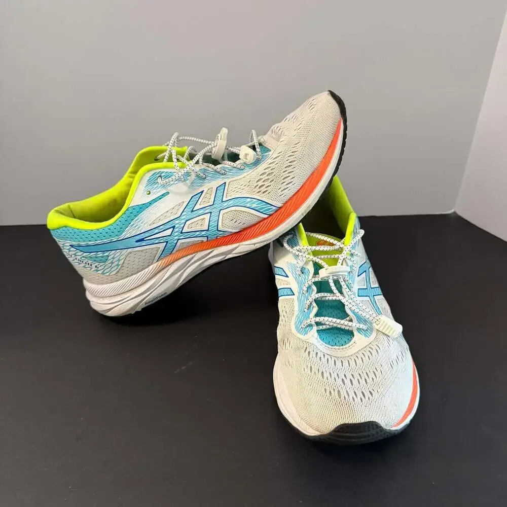 ASICS Gel-Excite 6‎ Women's Running Shoes White/Blue/Orange Size 10